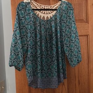 Maurices Colourful Voile Blouse L